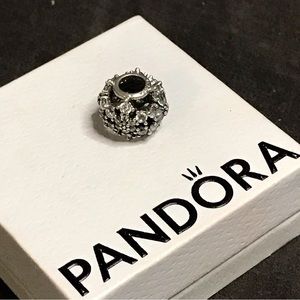 Authentic Pandora Snowflake Charm with CZ